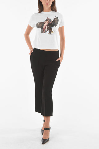 Side Zip CROPPED FLARED FIT Pants