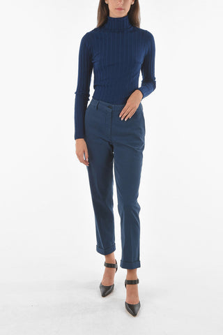 Belt Loop Stretch Cotton Chino Pants
