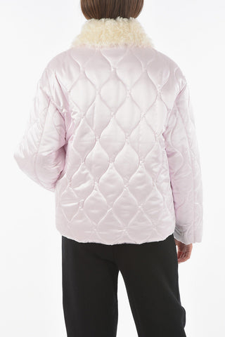 Quilted LOSANGA Puffer with Faux Fur Lining