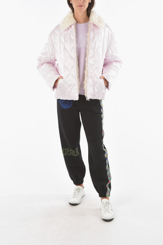 Quilted LOSANGA Puffer with Faux Fur Lining
