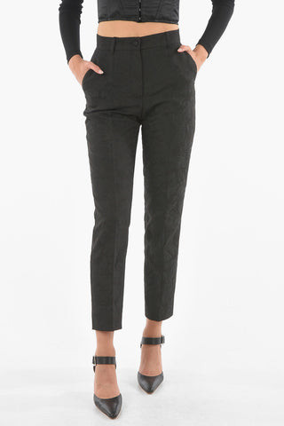 4 Pocket Jacquard Fabric Pants