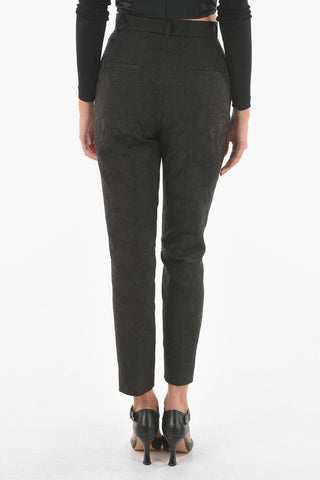 4 Pocket Jacquard Fabric Pants