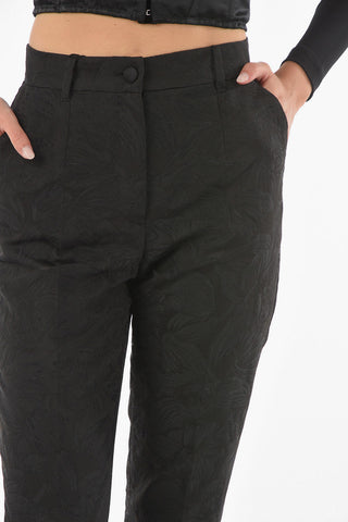 4 Pocket Jacquard Fabric Pants