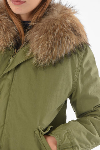 Real Fur ARMY Parka with Fox Fur Hood