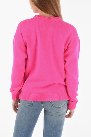 Crew Neck LOVE IS GOOD Wool and Cashmere Sweater