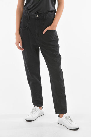 Transversal Stitching NADELOISA Mom Fit Denims