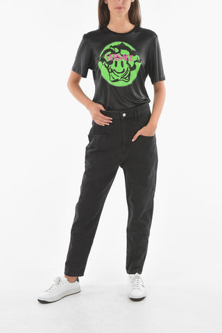 Transversal Stitching NADELOISA Mom Fit Denims