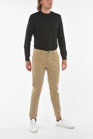 Single -pleated PENCES Chino Pants