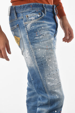 17 cm Slim Fit Vintage Effect Distressed Jeans