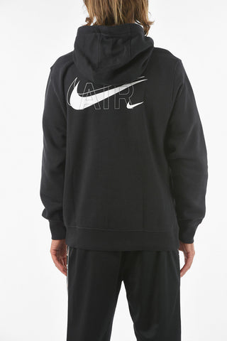 Brushed Cotton Hoodie with Maxi Pocket on The Front