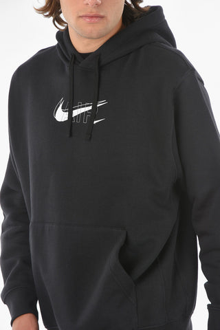 Brushed Cotton Hoodie with Maxi Pocket on The Front