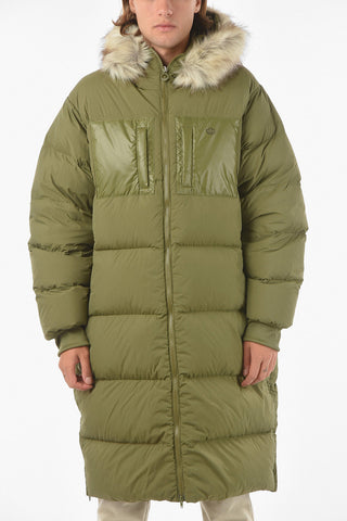hooded REGEN maxi down jacket