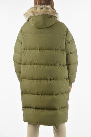 hooded REGEN maxi down jacket