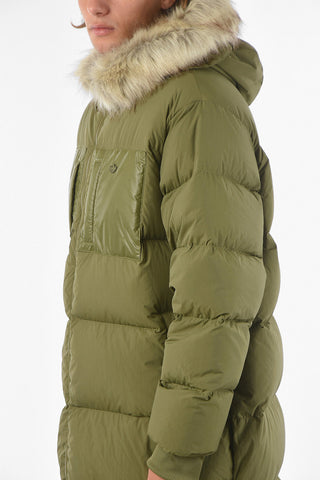 hooded REGEN maxi down jacket