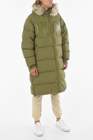hooded REGEN maxi down jacket