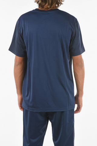 T-shirt Girocollo con Stampa Logo