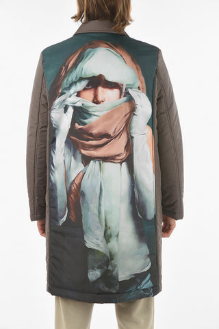 JUN TAKAHASHI MARKUS AKESSON Padded Coat With Maxi Print On The Back