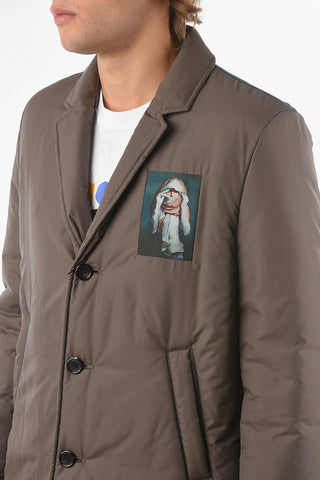 JUN TAKAHASHI MARKUS AKESSON Padded Coat With Maxi Print On The Back