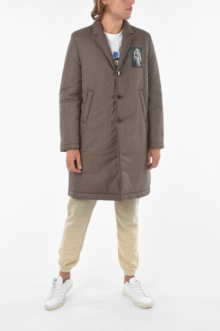 JUN TAKAHASHI MARKUS AKESSON Padded Coat With Maxi Print On The Back