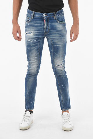 Jeans Effetto Vintage TIDY BIKER FIT Distressed 15 cm