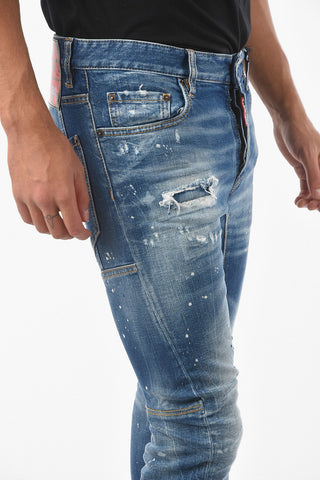 Jeans Effetto Vintage TIDY BIKER FIT Distressed 15 cm