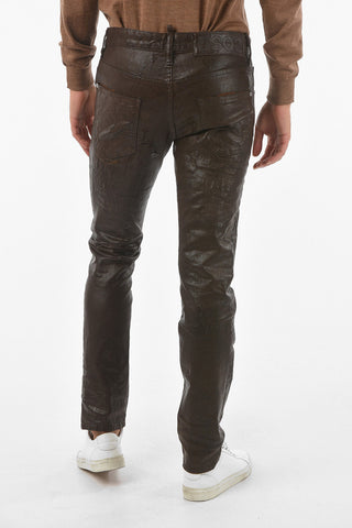Cracked Effect COOL GUY FIT Painted Pants 17 cm
