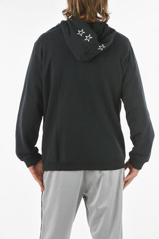 ALL STAR Standard Fit Hoodie with Hood and Logo Print