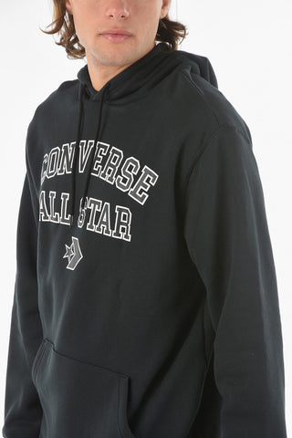 ALL STAR Standard Fit Hoodie with Hood and Logo Print