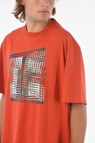 ZZEGNA Short Sleeved Printed T-shirt