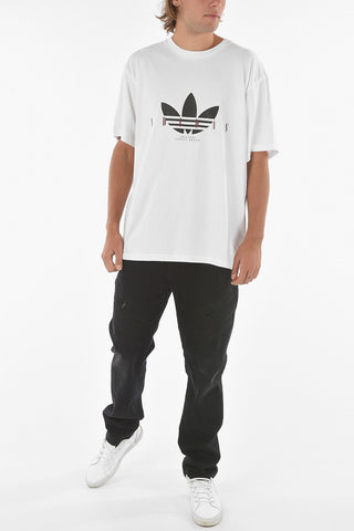 Maxi Printed Logo Back Crew-neck T-shirt