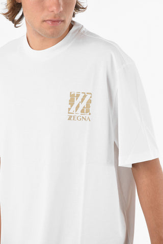 ZZEGNA Short Sleeved Logo Printed T-shirt