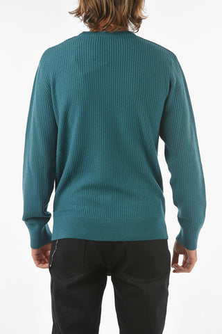 Ribbed Wool Crewneck Sweater