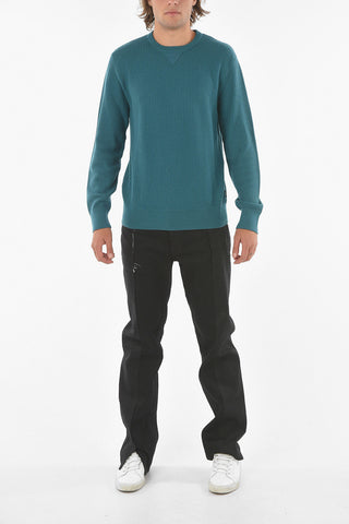Ribbed Wool Crewneck Sweater