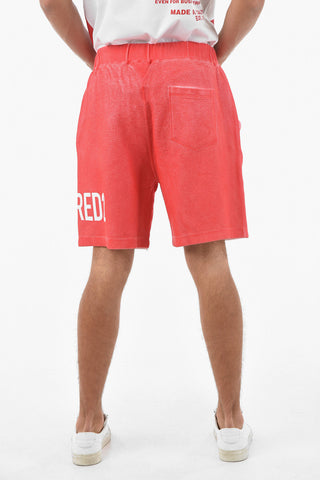 Sponged Effect RELAXED FIT Short With Elastic Waist