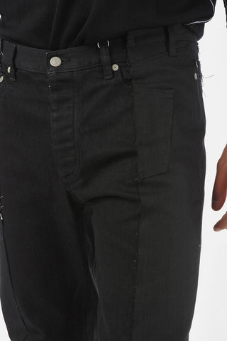 21cm Mid Waist Dark Wash Jeans
