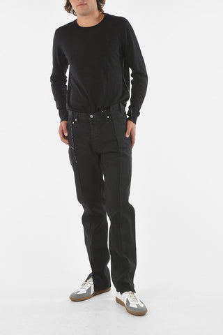 21cm Mid Waist Dark Wash Jeans