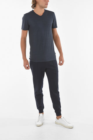 V-neck Flamed Cotton ERALDO T-shirt