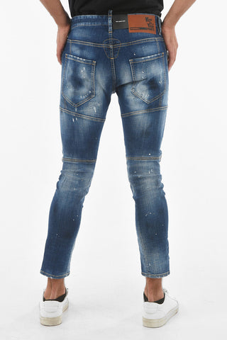 Jeans Effetto Vintage TIDY BIKER FIT Distressed 16 cm