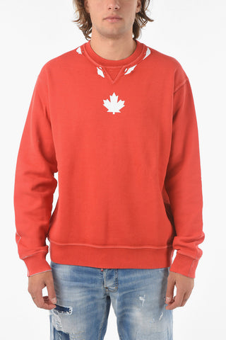 Logoed Crewneck COOL FIT Sweatshirt Paint Effect