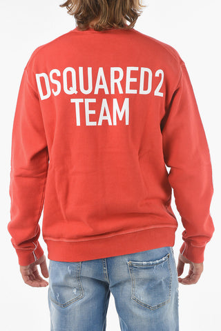 Logoed Crewneck COOL FIT Sweatshirt Paint Effect
