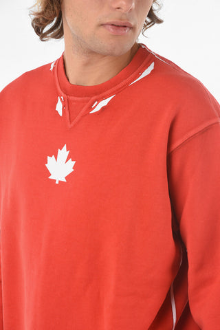 Logoed Crewneck COOL FIT Sweatshirt Paint Effect