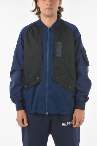 Zip Closure Two-Tone Bomber