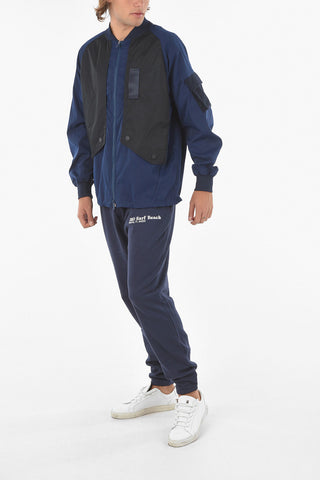 Zip Closure Two-Tone Bomber