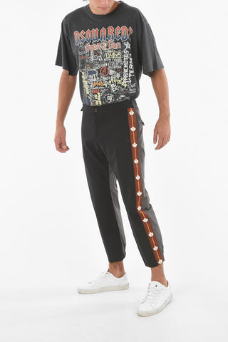 Logoed Constrasting Band HOCKEY FIT Pants