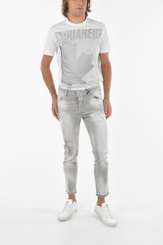 Frayed Hem COOL GUY CROPPED Jeans 17cm