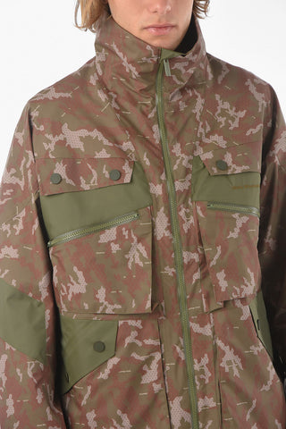 Camouflage Effect Safari Jacket with Logo