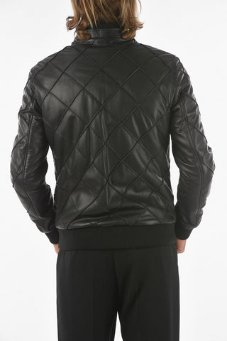 HOMME Bomber STATEMENT in Pelle Trapuntata
