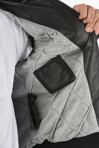 HOMME Bomber STATEMENT in Pelle Trapuntata