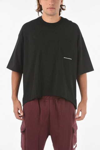  Oversized Fit Crew-Neck T-shirt with Breast Pocket