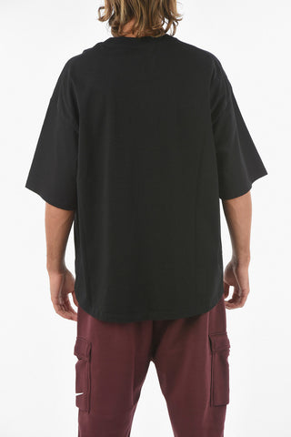  Oversized Fit Crew-Neck T-shirt with Breast Pocket